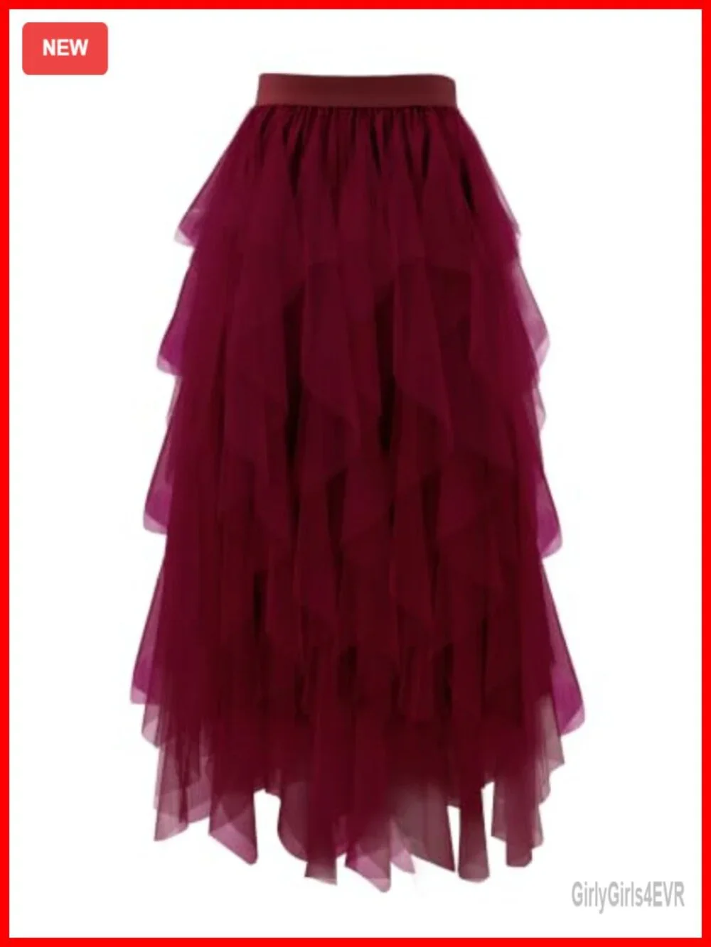 Women's A-Line Tulle Maxi Skirt Tiered Fairy Flowy Layered Mesh